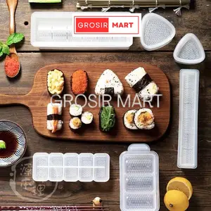 GM Cetakan Sushi Kimbab 5 Kotak Persegi Panjang Onigiri / Cetakan Sushi ORI Jepang Sushi Maker Sushi Mold Triangle Bento Tools