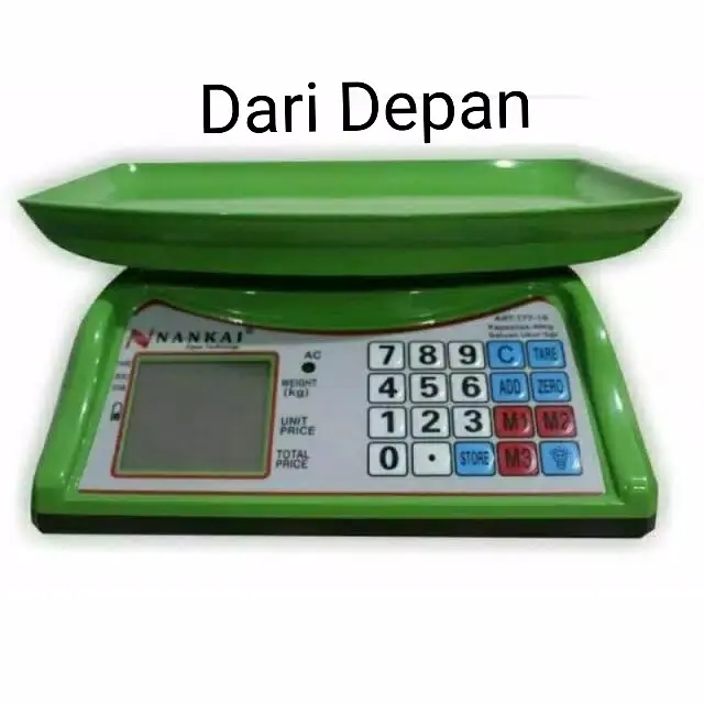 Timbangan Duduk Digital Nankai 40kg Timbangan Elektrik Timbangan Buah Laundry 40 kg Papan Cekung