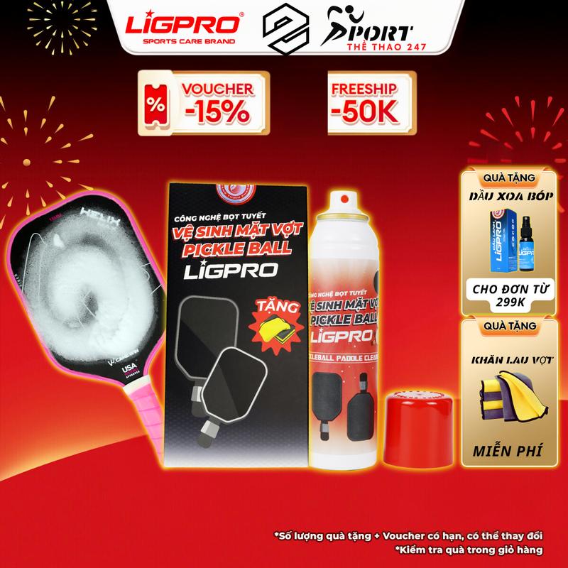  CHAI XỊT  Bình Xịt Vệ Sinh Vợt Pickleball Bọt Tuyết NANO BẠC  Làm Sạch Và Chống Trầy Mặt Vợt 