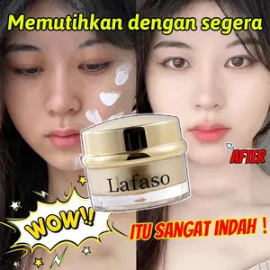 [BPOM] LAFASO Krim Pencerah Pemutih Concealer Pemutih Kuat Tahan Air Dan Pelembab Memutihkan Mencerahkan Kulit Perawatan Kecantikan Kulit - Krim pemutih / Cream Pemutih Wajah Glowing / Whitening Lazy Cream / krim pemutih wajah/Beauty Care