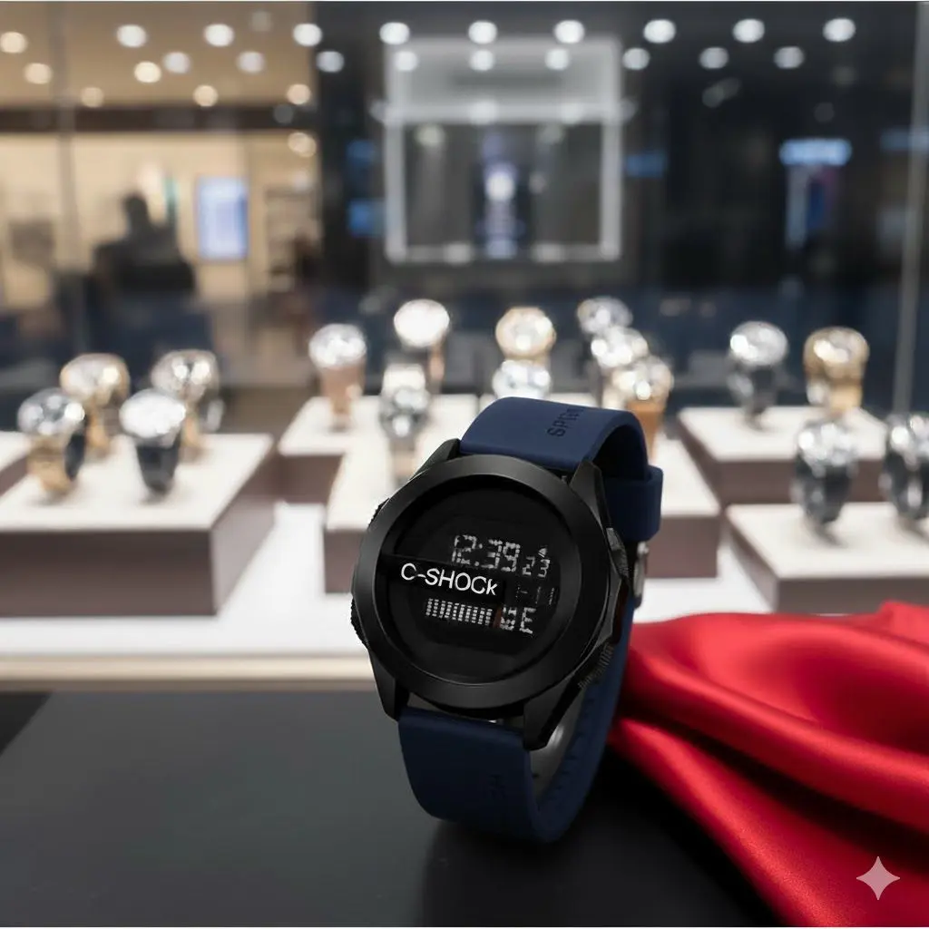 Relógio a Prova D 'Água Digital C-SHOCK Unissex De Pulso Esportivo Moda Premium Pulseira Ante Derrapante Homem Mulher - imagem 4
