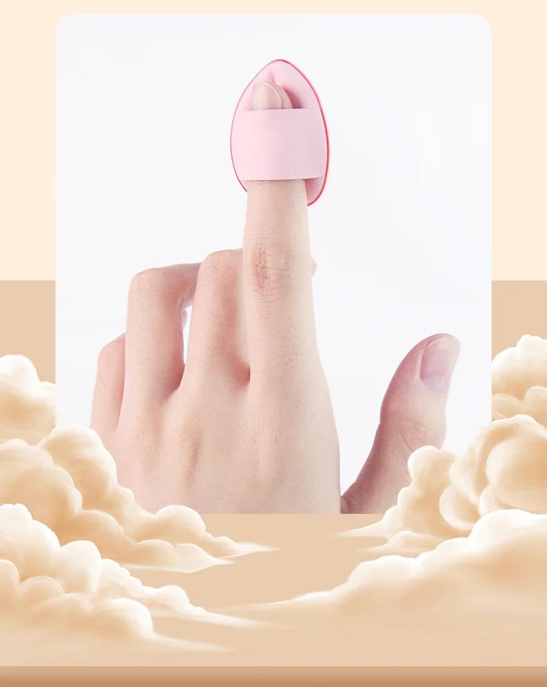 Product Introduction of mini Mini Fingertip Powder Puff Small steamed bun finger Air cushion Foundation liquid cake makeup for face small makeup egg 16