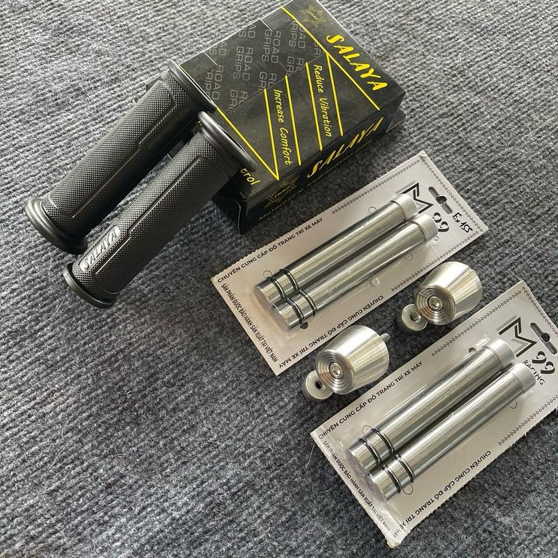 Combo Gù Tạ + Cốt đóng ghi Đông + Bao Tay Cho Ex155 . Lưu ý chỉ gắn cho Ex 155 thôi . Gù tạ nặng 420gam . Cốt đóng inox 304 nặng 450g . Bao tay salya . Phụ Kiện Phụ Tùng