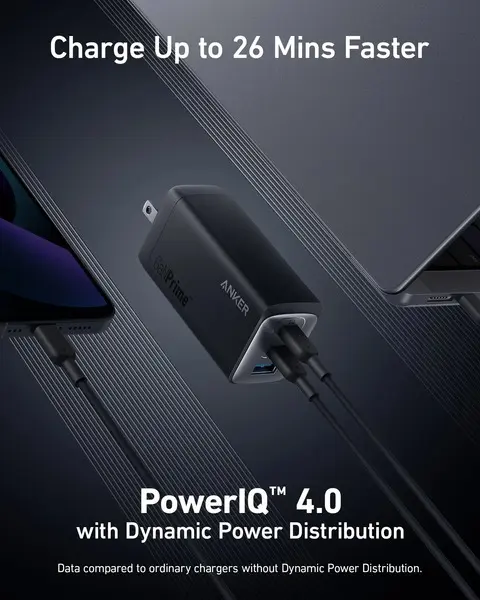 [Củ 120W] Dành cho Laptop | Củ Sạc Anker 3 cổng 2C1A 737 GaNPrime - 120W - Hỗ trợ GaN, PowerIQ - A2148 | BigBuy360 - bigbuy360.vn