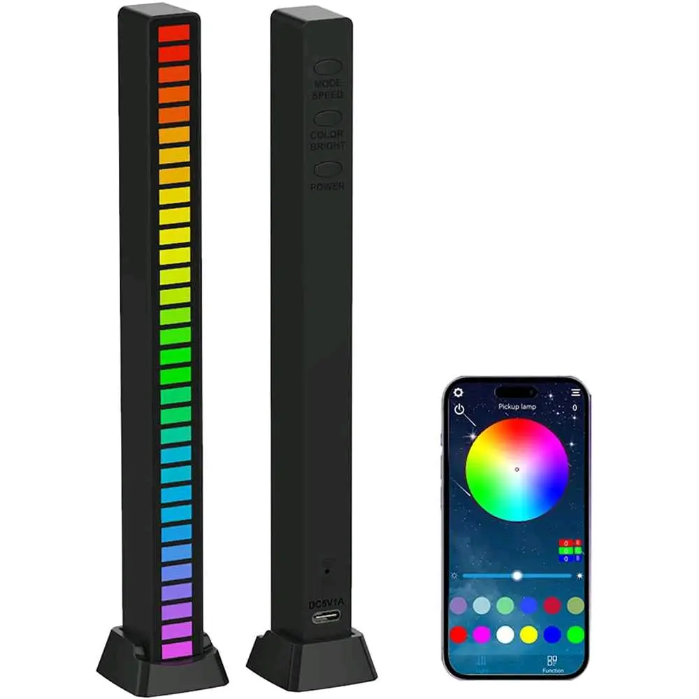 Lampu LED RGB Bar Strip Sound Rhythm Light USB 32 LED L022