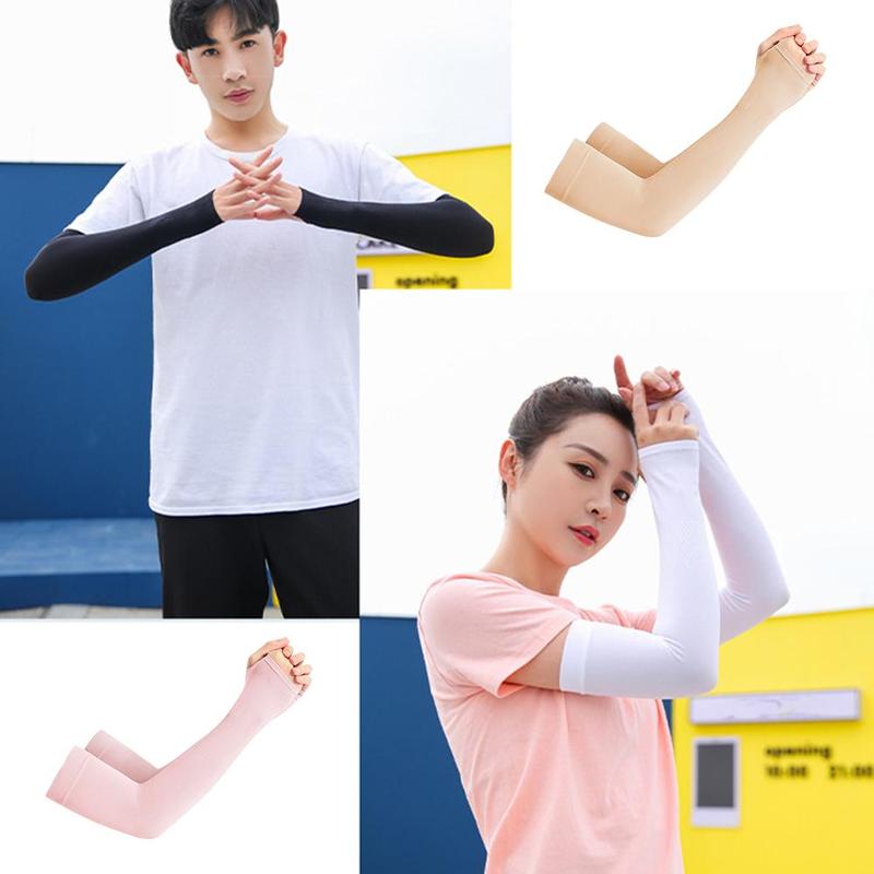 Unisex Summer Arm Sleeves Sun UV Protection Breathable Cooling Arm Covers For Outdoor Cycling Running Mountaineering Arm Protection 6