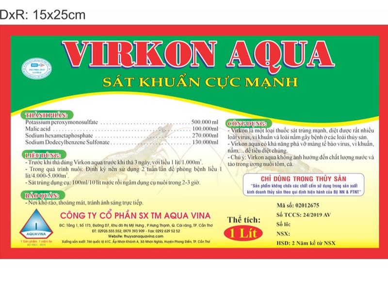 VIRKON AQUA - THUỐC THỦY SẢN CHO TÔM - Sát khuẩn cực mạnh 1