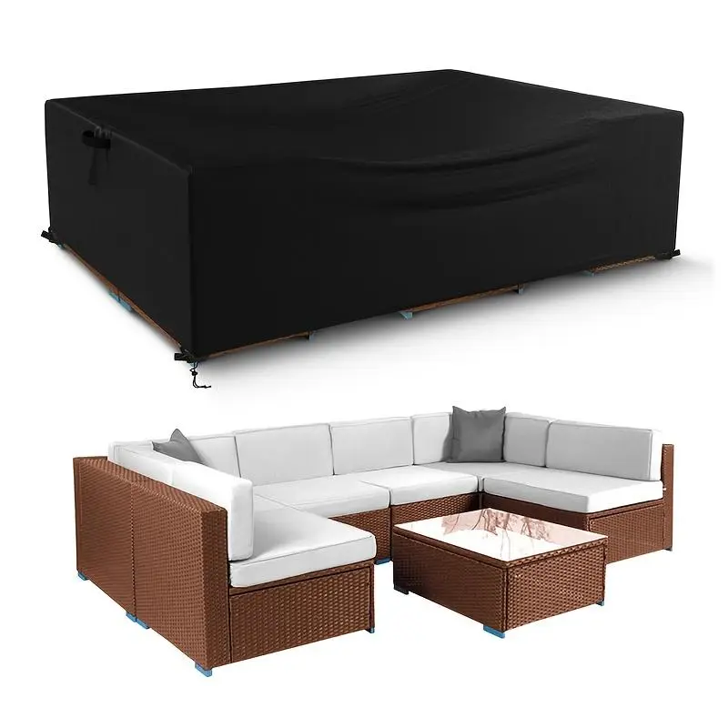 Furniture Cover, 1 Count Waterproof Sofa Cover, Windproof Dustproof Cover for Outdoor Furniture, Vanity Decor Accessories