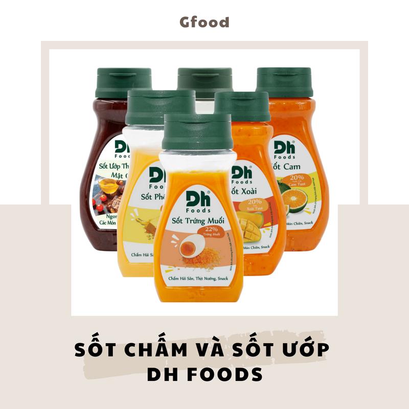Dh Foods Sốt Chấm & Ướp (Trứng Muối, Phô Mai, Xoài, Cam, Thơm, Tiêu Đen, Ướp Thịt Nướng Mật Ong, Muối Ớt Chanh Nha Trang, Muối Ớt Chanh Dây Nha Trang, Bít Tết Trứng Muối, Kim Quất, Thịt BBQ, Me Chua Ngọt, Ớt Chanh Mù Tạt)