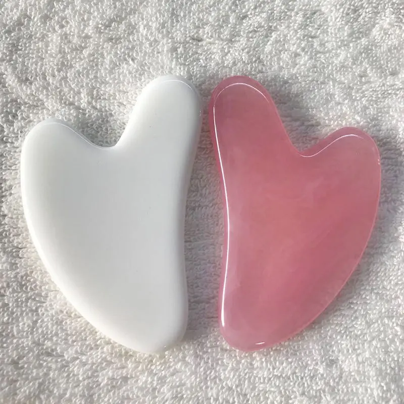 Beeswax Rose Quartz Jade Roller Guasha Scraping Massage Scraper Face Massager Roller Board Facial Eye Care Gua Sha Tools Skincare Comfort