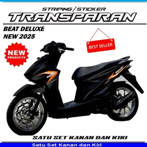 VARIASI LIST STRIPING STICKER TRANSPARAN UV HONDA BEAT DELUXE 2025 NEW PRODUCTS V15