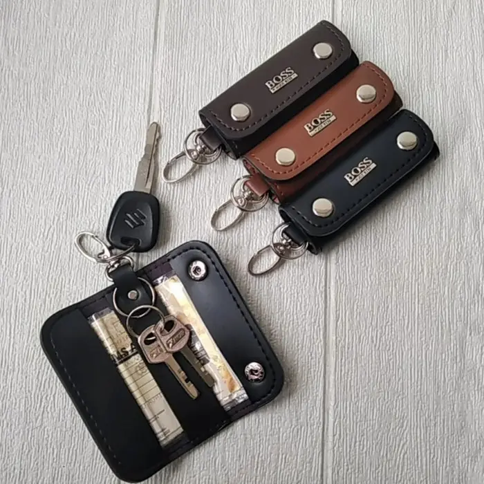 GANTUNGAN KUNCI Keychain DOMPET STNK MOBIL MOTOR MODEL ELEGAN SLIM ( B.02 )