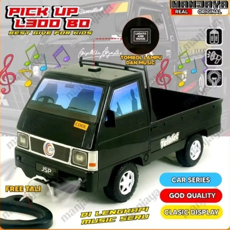 COD PROMO DT 07 MAINAN MURAH ANAK MOBIL PICK UP L300 LAMPU DAN SUARA TELOLET / MAINAN MOBIL BESAR Lampu Toy 4