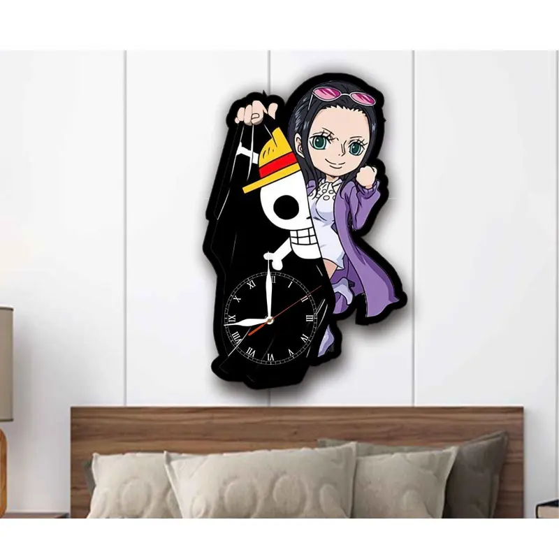 Jam Dinding One Piece All Crew Mugiwara/ Hiasan Kamar Tidur/ Hiasan Ruang Tamu/ Hiasan Ruang Kerja/DLL 6