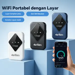 NEW CWF033 Modem WiFi Portabel 4G/5G All Operator 300Mbps High-Speed Support 12 Perangkat untuk Gaming Live Streaming