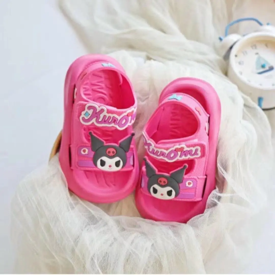￼SanDan Dép Koromi Dành Cho Bé Gái Đế Nhẹ Mềm Quai Dán Chống Nước Tốt