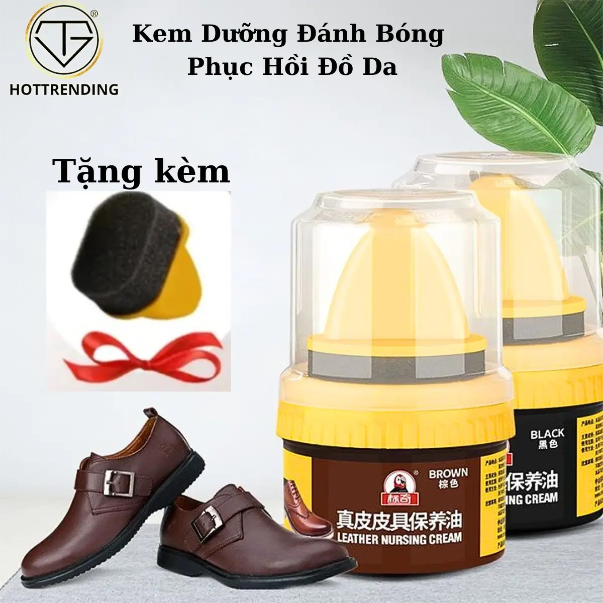 Xi Sáp Đánh Giày, Túi Da, Áo Khoác Da Làm Bóng Phục Hồi Bảo Vệ Màu Da 50ml Hàng Chuẩn