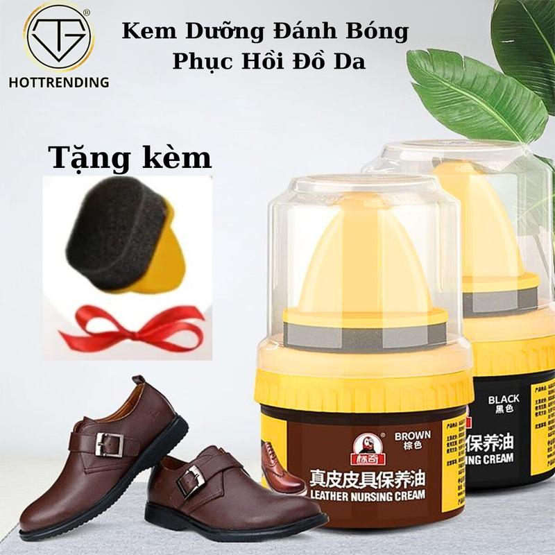 Xi Sáp Đánh Giày Túi Da Áo Khoác Da Làm Bóng Phục Hồi Bảo Vệ Màu Da 50ml Hàng Chuẩn
