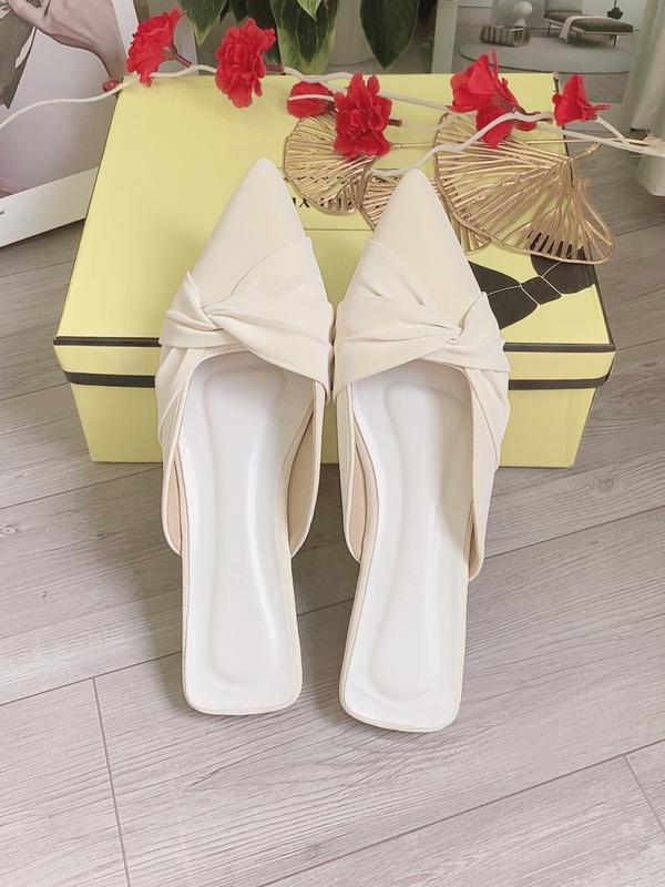 Sục Bệt Nữ Nơ Xoắn 3 Màu Xinh Xắn ( D23 ) Shoes DéP GiàY