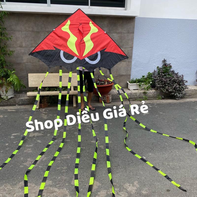 {2024 HOT} [MUA 1 ĐƯỢC 2] Diều mực sát thủ - TẶNG 150 mét dây + túi đựng (diều 3D, diều giá rẻ, diều đẹp, diều trẻ em,diều 3d, diều thả, diều rainbow, diều cá 7 đuôi, diều cá, diều delta, diều đại bàng, diều máy bay, diều rắn, diều bạch tuột, diều cá mập)