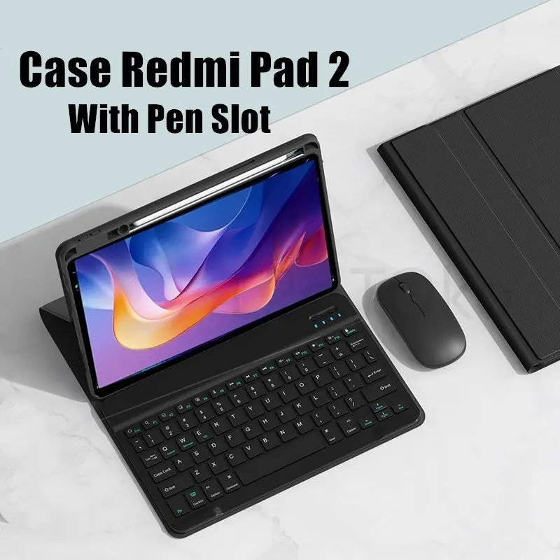 Magnetic Case For Redmi Pad 2 2025 11 inch With Keyboard Case Redmi Pad 2 2025 Case Redmi Pad 2 Pro 12.1