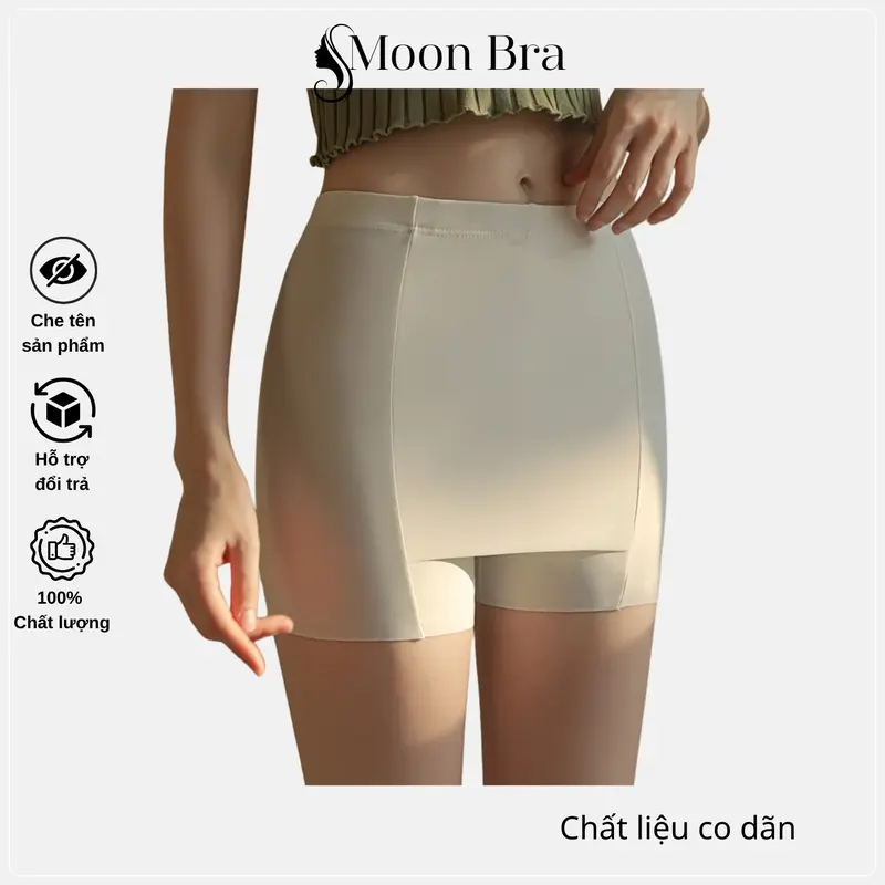 [HOT 2025] Quần bảo hộ che vùng nhạy cảm, quần mặc váy chống lộ cotton chống lộ khe QVS230 Nữ Women 3