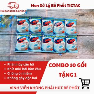 {COMBO 10 GÓI  TẶNG 1 GÓI  }Men Xử Lý Bể Phốt Win - Khử Mùi Hôi - Phòng Tắc Nghẽn Hầm Cầu