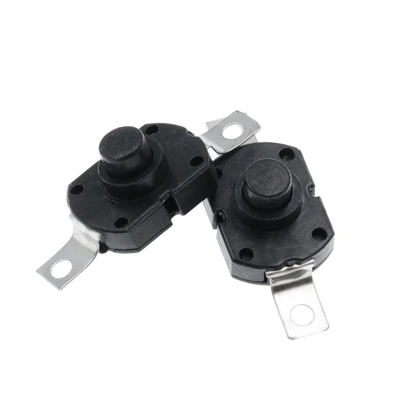 Product Introduction of 10PCS Push Button Switch 1712KD 30V 1A Flashlight Switch LOCK 17X12X9.5MM Table lamp Switch Flashlight Button Switch ON-OFF 3