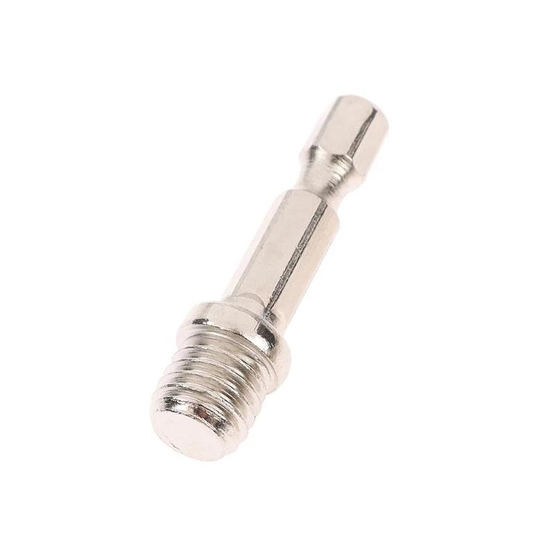 1PC 1/4 Hexagon Connecting Rod Adapter Drill Chuck M10 Polishing Disc Connection 6