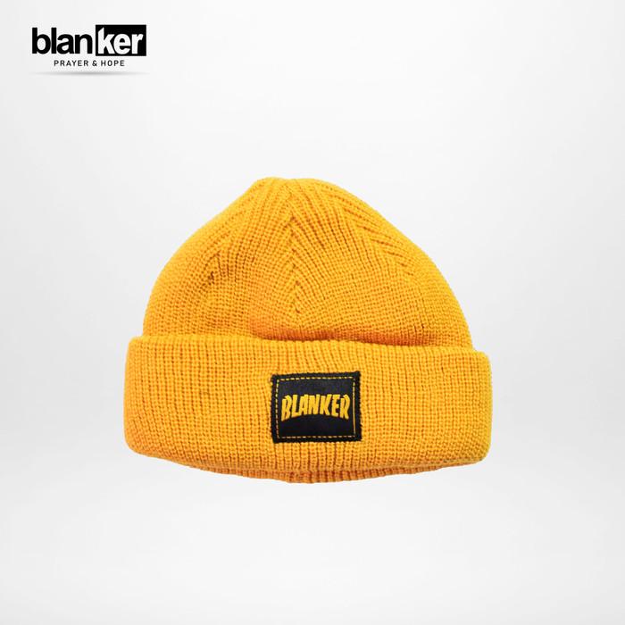 Gambar Beanie Hat BLANKER Simple (Kuning) - Warna dari Blanker Shop Kab. Bekasi Tokopedia