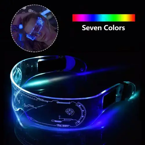 Kacamata LED Full Luminous Light - Cool Light Tech include Battery