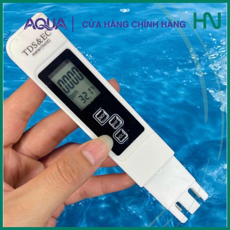 Bút thử nước sạch TDS đo độ mặn EC kiểm tra nước uống nước hồ cá thủy sinh hộp nhựa