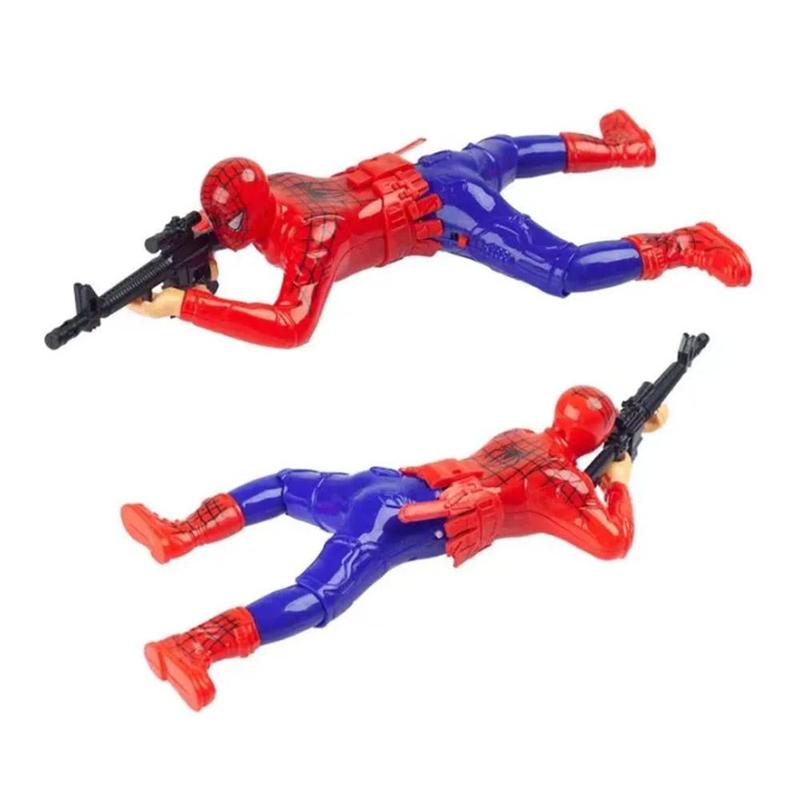 Product Introduction of Superhero Battery Operated Auto Crawling Action Toy With LED Light And Sound Spider -Man Crawling Action Robot Auto Crawling 28