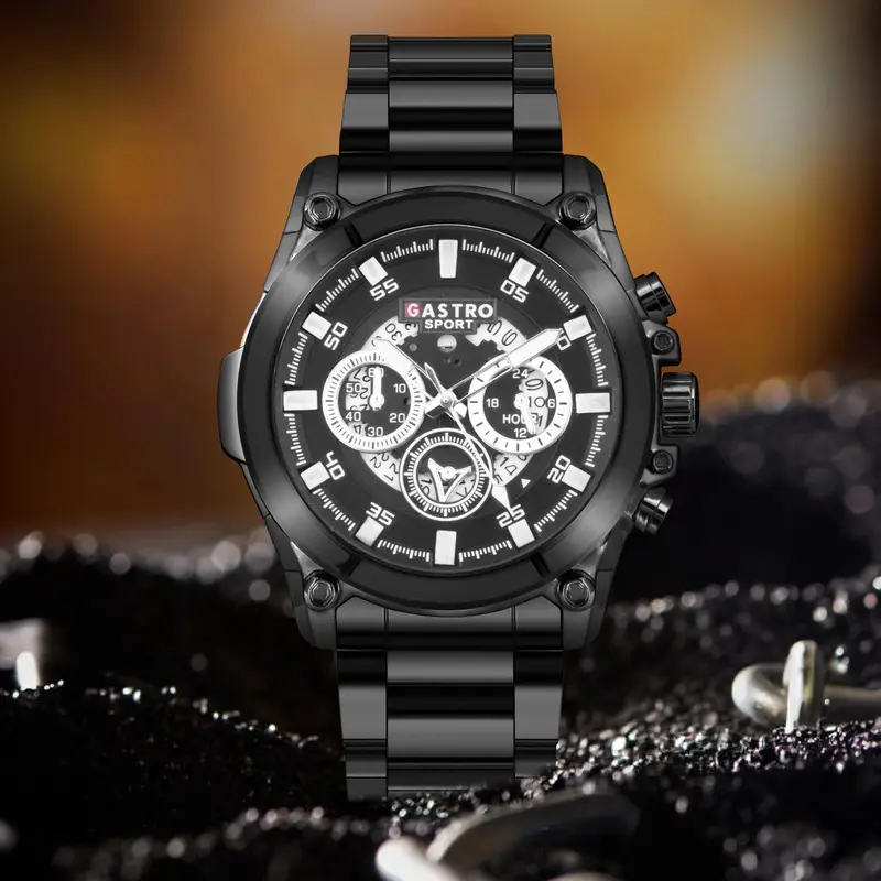 DISKON Jam Tangan Pria Gastro 7123A Rantai Stainless Steel Water Resistant 3 ATM Kaca Watches 2