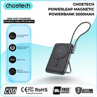 Gambar Choetech B735 PowerLeap Magnetic Power Bank 5000mAh | 15W Wireless Charging | PD20W USB-C | Built-in Stand & Power Display dari Choetech Indonesia Store Kota Tangerang 1 Tokopedia