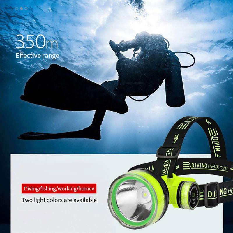 light usb rechargeable for camping, hiking, fishing1800 LumensWaterproof xpe Led Dive Head Torch Headlight For Diving head lamp 3