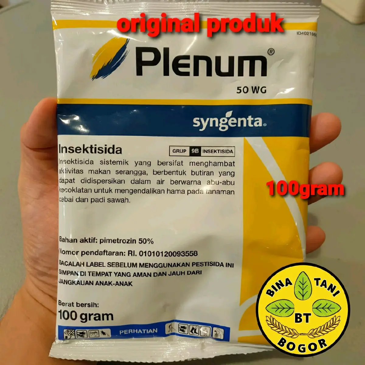 insektisida plenum 50WG isi kemasan 100gram Kebun Hijau
