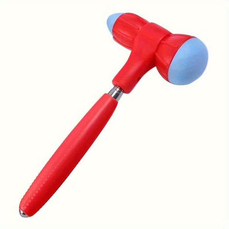 Búa Mát Xa Hai Đầu, Thiết Kế Công Thái Học, Màu Đỏ Và Xanh Dương, Không Chứa Phthalate, Dụng Cụ Sức Khỏe Đa Năng, Tay Cầm Có Sẵn Họa Tiết, Thích Hợp Để Mát Xa Bấm Huyệt Mô Sâu, Dụng Cụ Mát Xa 5