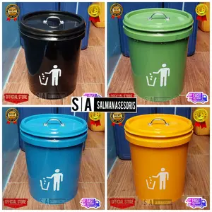 Tong Ember Plastik Tempat Sampah 20 Liter Logo