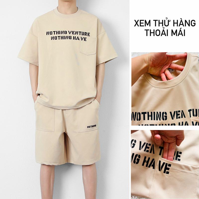 Bộ Đồ Nam Nữ Fox| Bộ hè nam big size 115kg Phong Cách Thể Thao| Đồ bộ Quần Áo mặc nhà chất cá sấu Hàn  Cao Cấp- Mã T1 Menswear Cotton Sơ Mi 3