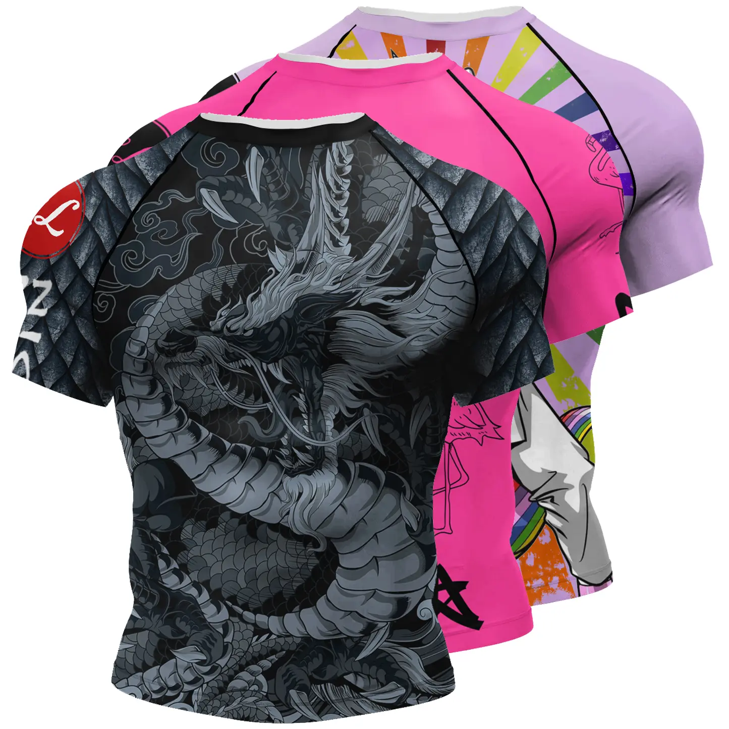 Áo Thun Thể Thao Nam, CODY LUNDIN, Nén Không Gi BJJ Bảo Vệ Lưng Phát Sáng, Thích Hợp Cho MMA, Quần Áo Nam, BJJ, BJJ Rashguard