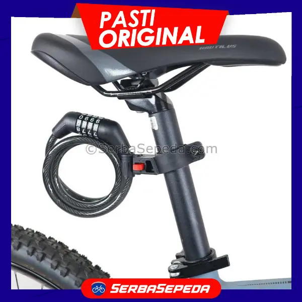 Kunci Sepeda Polygon - Spiral Lock With Resetable Combination