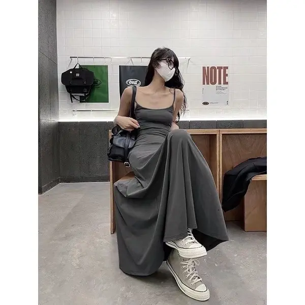 Đầm Maxi Nữ Hai Dây, Dáng Dài 3 Màu Thun Tăm Lạnh Cực Tôn Dáng ( Có bigsize) HD001 | BigBuy360 - bigbuy360.vn