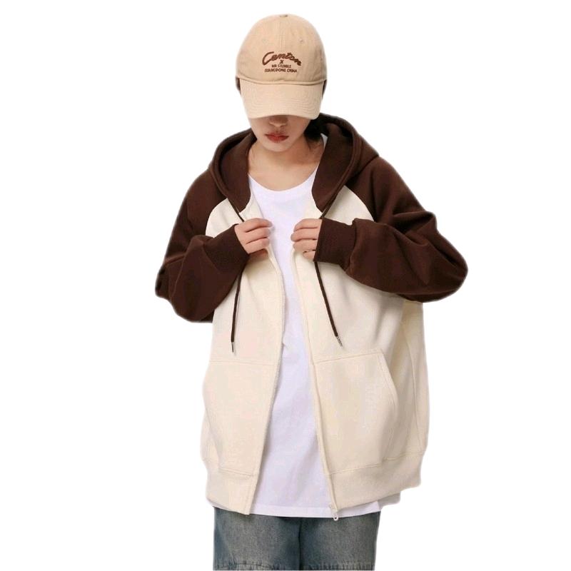 40-105Kg Áo khoác Nam Nữ Raglan Bigsize thời trang Sói form rộng nón to Menswear Hoodie Dài Tay Tay Dài aokhoac swe áo Women Top Jacket Có Túi