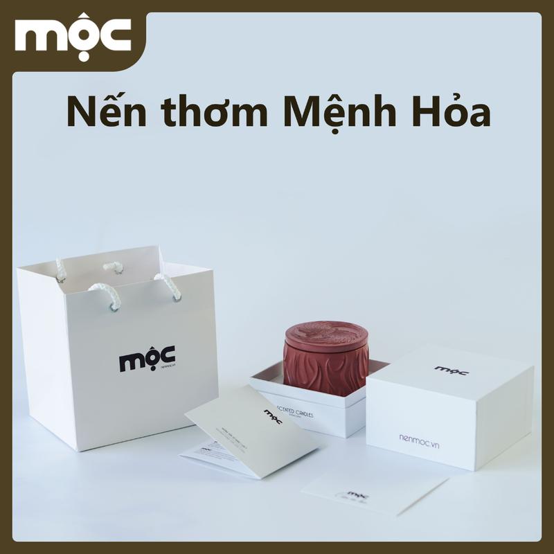 Nến Thơm Ngũ Hành Cao Cấp - Không Khói, Sử Dụng Tinh Dầu Thiên Nhiên và Sáp Đậu Nành - Chữa Lành Tâm Hồn, Trang Trí Decor, 200g