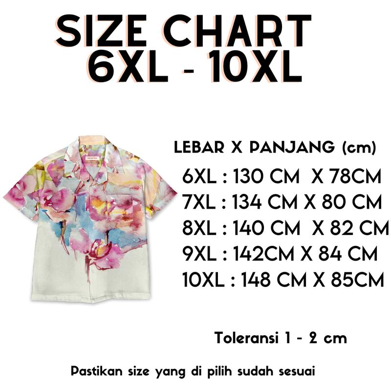 YGT Button Shirt Fullprint - Snow White Baju Kerah Motif Printing 3