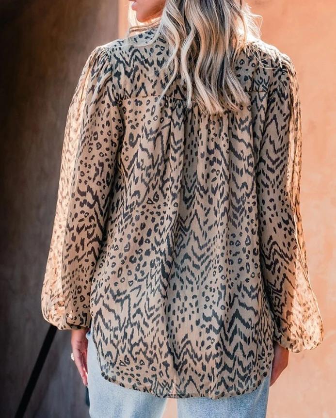 Product Introduction of Women's Blouse Tops Elegant Daily Solid Color V-Neck Rhinestone Decoration Sheer Mesh Splicing Lantern Long Sleeve Shirt Top 7