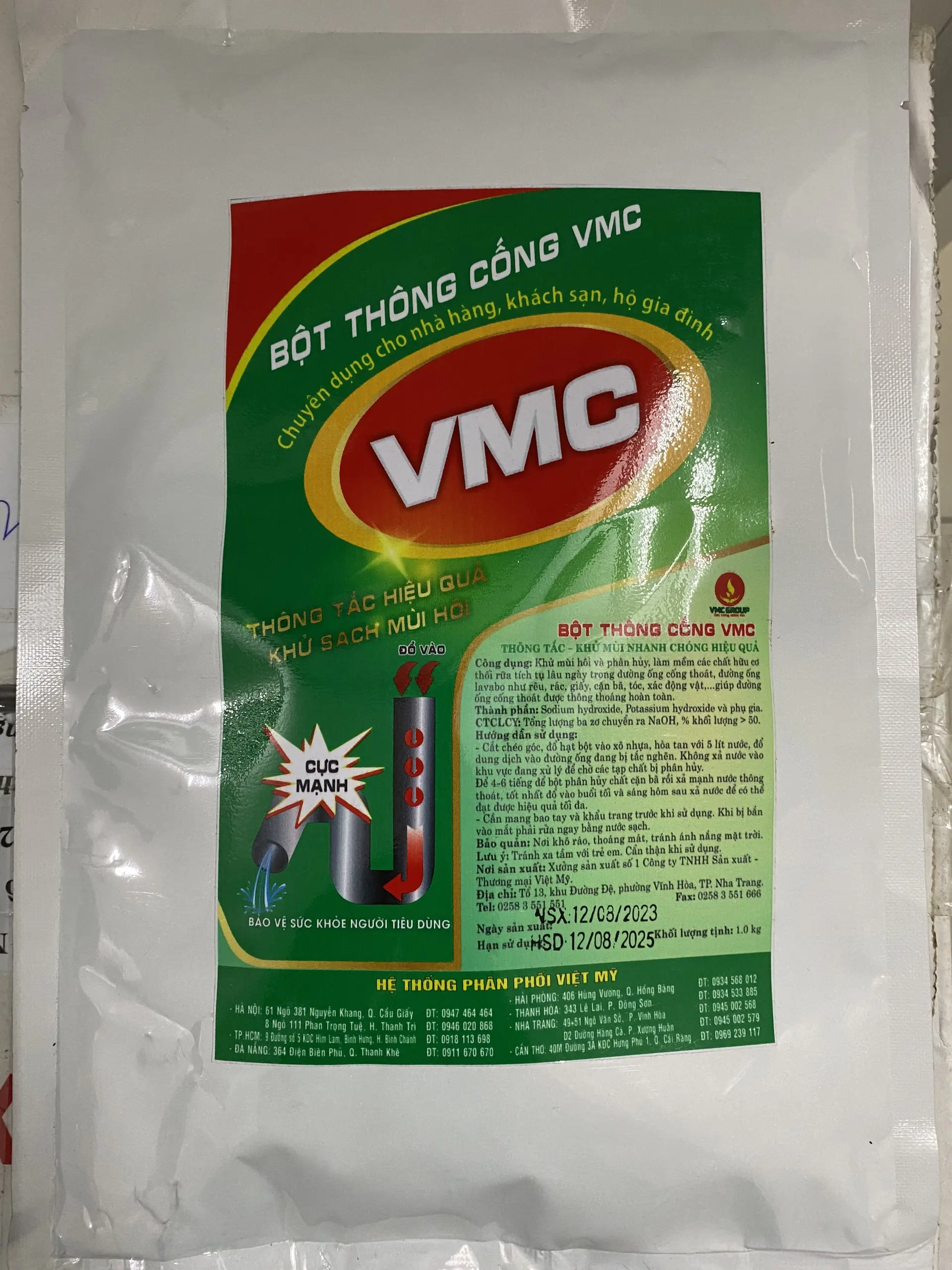 BỘT THÔNG CỐNG VMC - BỘT THÔNG TẮC CỐNG Làm Sạch