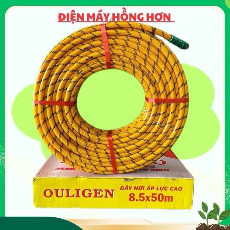 DÂY NÉN ÁP LỰC CAO OULIGEN 8.5MM DÀI 50 MÉT DÂY XỊT TƯỚI CHO CÂY TRỒNG XỊT TƯỚI SÂN VƯỜN vn không phải thiết bị thông minh sầu 0