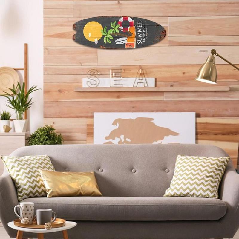 Product Introduction of Bảng Lướt sóng bằng gỗ, Đồ Trang Trí Đi Chơi In Tinh Tế Ngầu Dễ Sử Dụng, Bảng Treo Tường Điều Hướng Hàng Hải Bảng Treo Tường Mùa Hè Sáng Màu 13